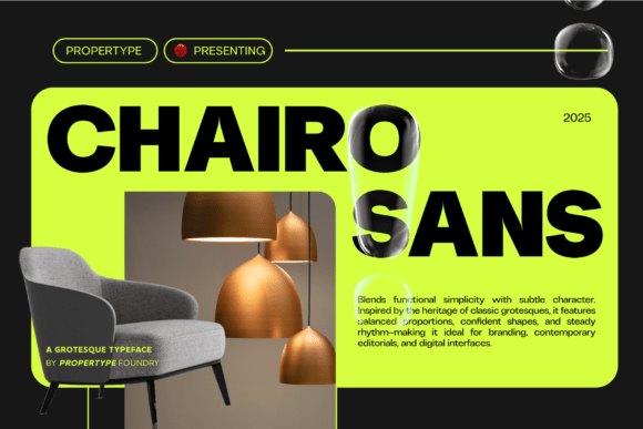 Chairo Sans: A Modern Serif for Sharp, Clear Design
