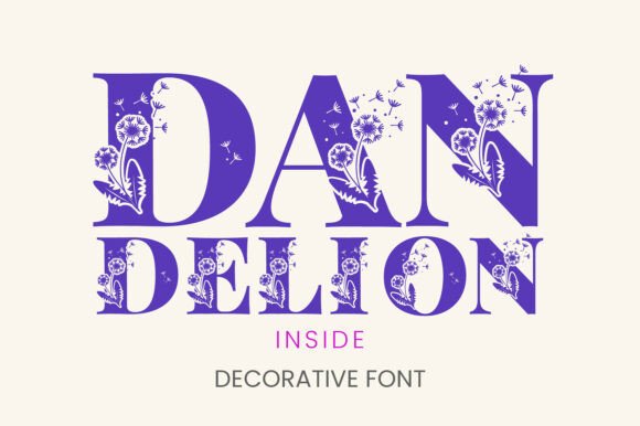 Dandelion Inside: A Floral Serif for Bold Branding