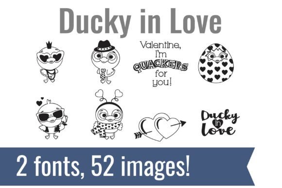 Ducky in Love: Unlock Endless Creativity with Perfectly Paired Dingbat Fonts