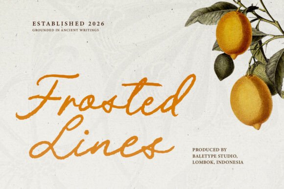 Frosted Lines: Crafting Authenticity with a Textured Typeface