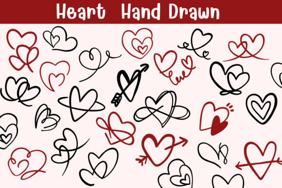 Heart Hand Drawn: Authentic Sketches for Your Projects