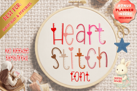 Heart Stitch: Bringing Cozy Craft to Your Digital Designs