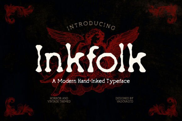Inkfolk: The Hauntingly Beautiful Typeface for Dark Design