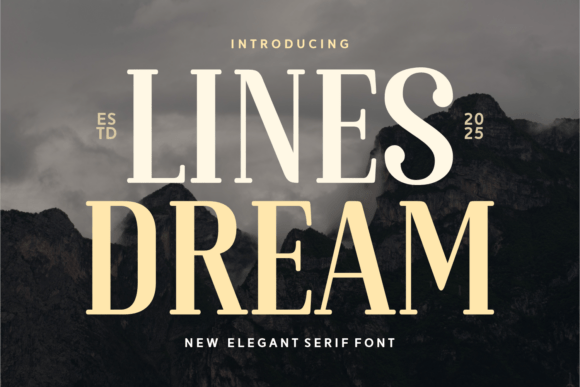 Lines Dream: A 2025 Serif for Modern Elegance