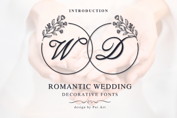 Romantic Wedding Monogram: A Font for Timeless Celebrations