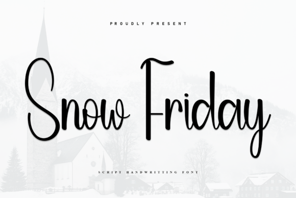 Snow Friday: A Handwritten Font with Relaxed Luxury