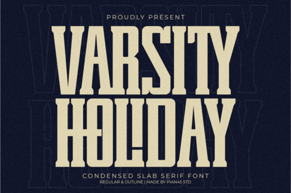 Varsity Holiday: A Vintage Typeface for Bold Western Branding